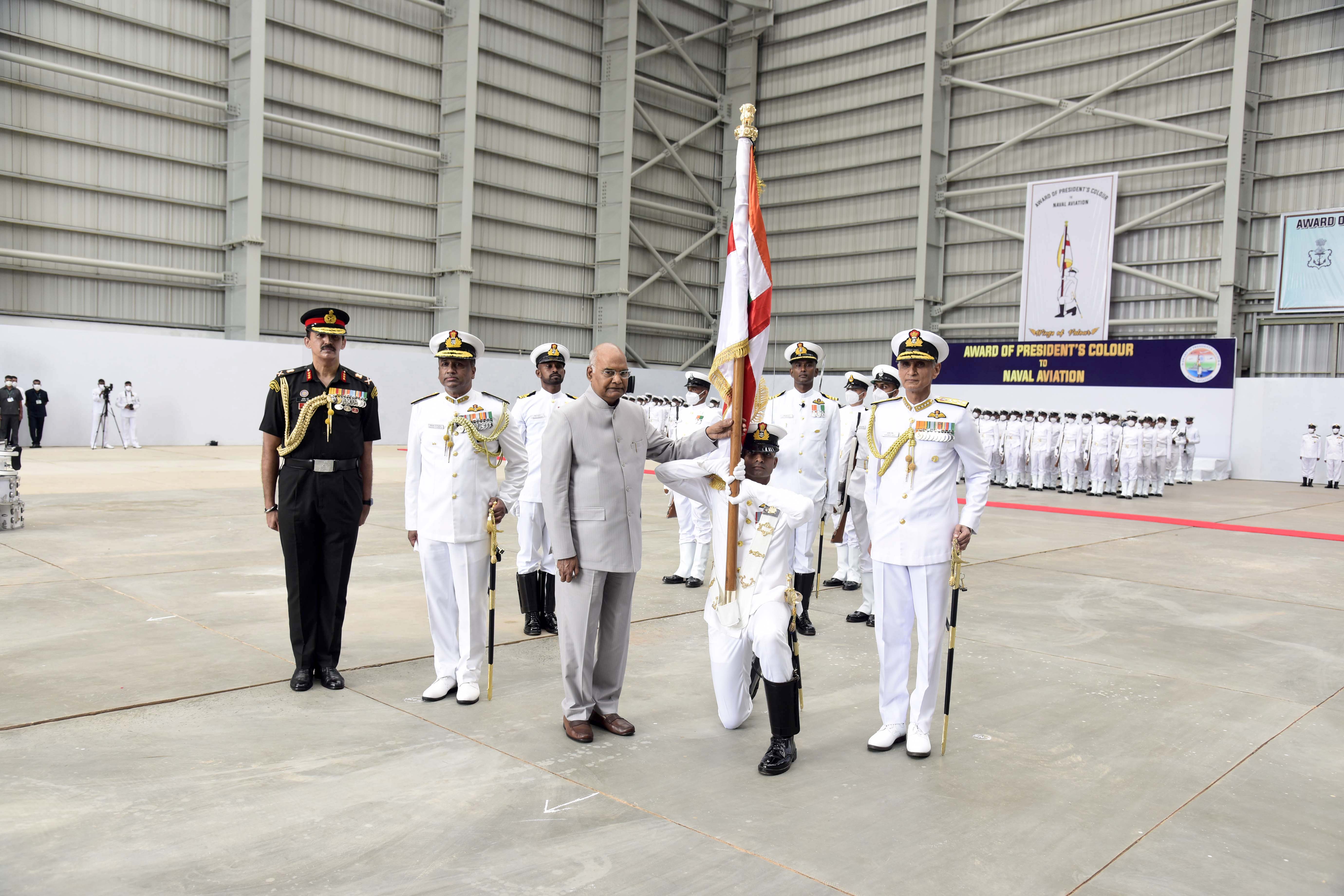 Naval Aviation Gets President's colour